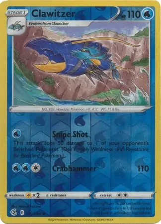 075/264 Clawitzer FST Uncommon Reverse Holo