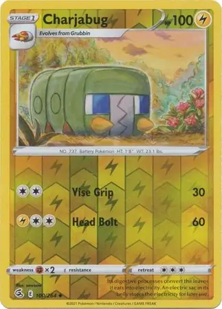 100/264 Charjabug FST Uncommon Reverse Holo