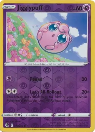 110/264 Jigglypuff FST Common Reverse Holo