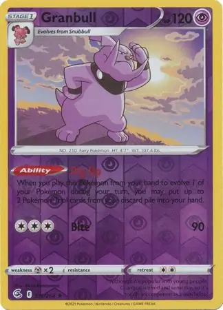 116/264 Granbull FST Rare Reverse Holo
