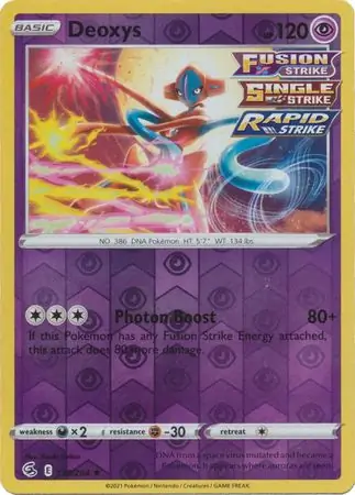 120/264 Deoxys FST Rare Holo Reverse Holo
