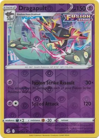 130/264 Dragapult FST Rare Holo Reverse Holo