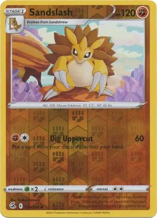 132/264 Sandslash FST Uncommon Reverse Holo