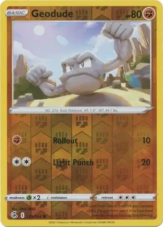 135/264 Geodude FST Common Reverse Holo