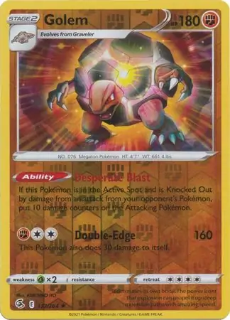 137/264 Golem FST Rare Reverse Holo