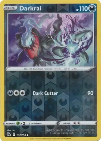 167/264 Darkrai FST Uncommon Reverse Holo