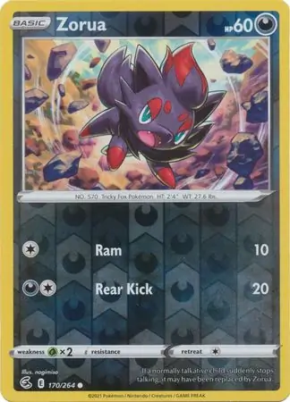 170/264 Zorua FST Common Reverse Holo