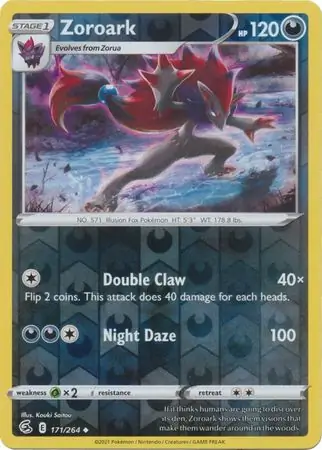 171/264 Zoroark FST Uncommon Reverse Holo