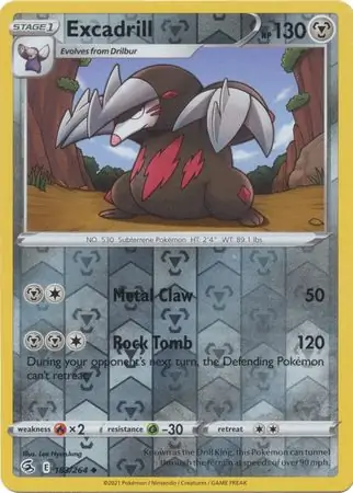 183/264 Excadrill FST Uncommon Reverse Holo