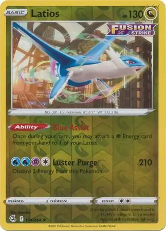 194/264 Latios FST Rare Reverse Holo