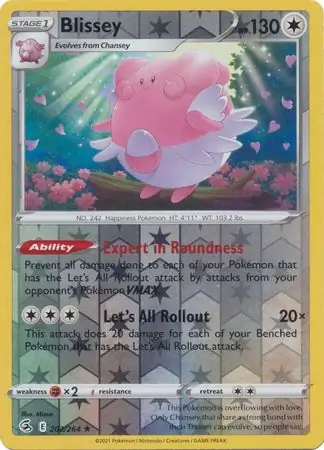 203/264 Blissey FST Rare Reverse Holo
