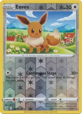 205/264 Eevee FST Common Reverse Holo