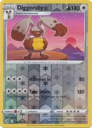 215/264 Diggersby FST Uncommon Reverse Holo
