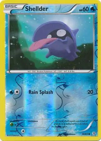 19/83 Shellder GEN Common Reverse Holo