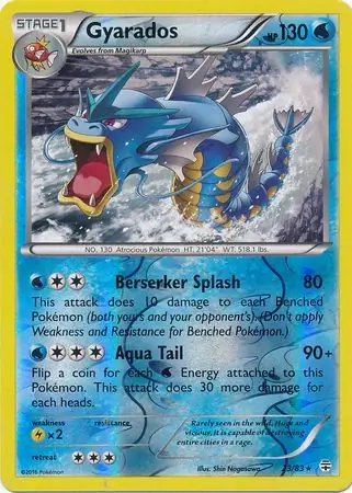 23/83 Gyarados GEN Rare Reverse Holo