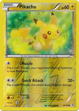 26/83 Pikachu GEN Common Reverse Holo