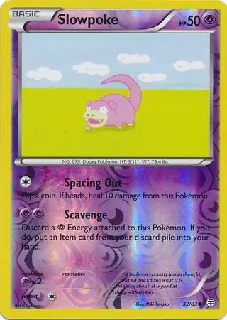 32/83 Slowpoke GEN Common Reverse Holo