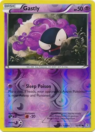 33/83 Gastly GEN Common Reverse Holo