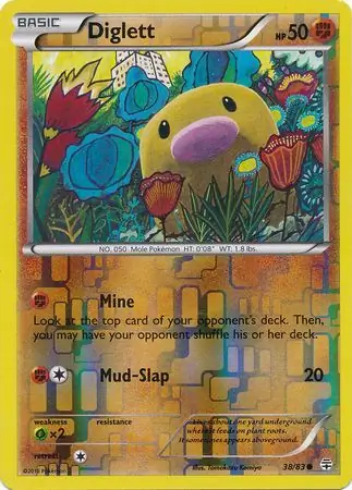 38/83 Diglett GEN Common Reverse Holo