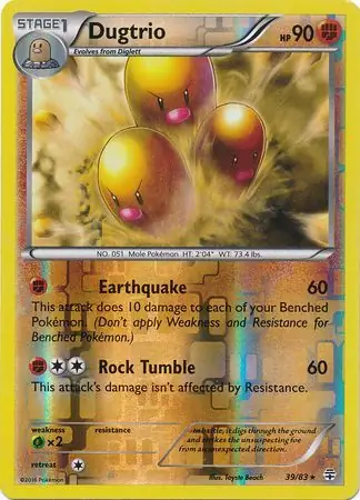 39/83 Dugtrio GEN Rare Reverse Holo