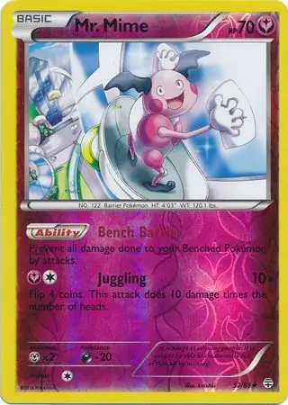 52/83 Mr. Mime GEN Uncommon Reverse Holo