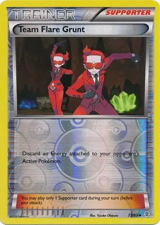 73/83 Team Flare Grunt GEN Uncommon Reverse Holo
