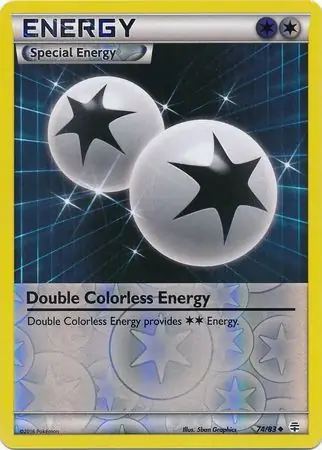 74/83 Double Colorless Energy GEN Uncommon Reverse Holo