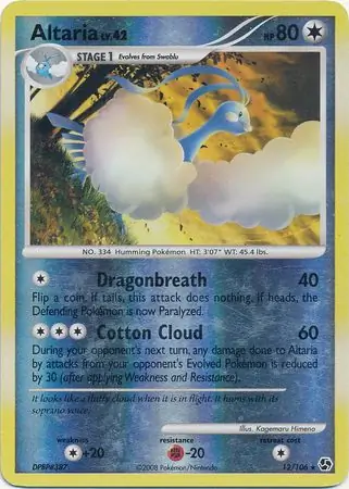 12/106 Altaria GE Rare Reverse Holo