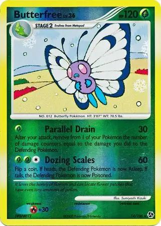 14/106 Butterfree GE Rare Reverse Holo