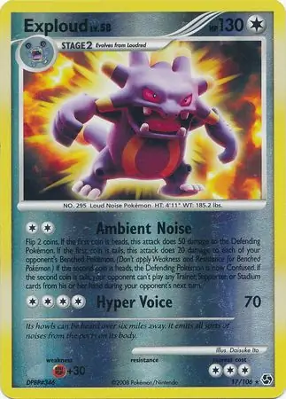 17/106 Exploud GE Rare Reverse Holo