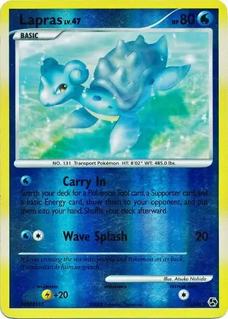 21/106 Lapras GE Rare Reverse Holo