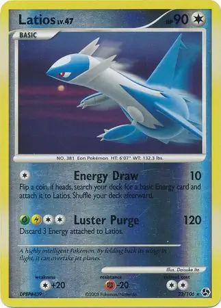 23/106 Latios GE Rare Reverse Holo