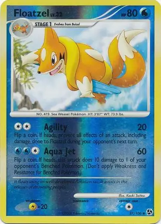 37/106 Floatzel GE Uncommon Reverse Holo