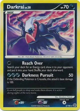 3/106 Darkrai GE Rare Holo Reverse Holo