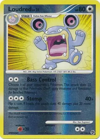 44/106 Loudred GE Uncommon Reverse Holo