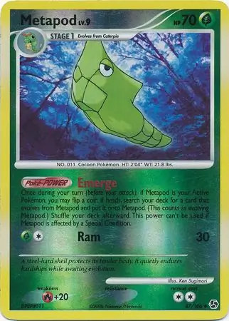 47/106 Metapod GE Uncommon Reverse Holo