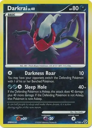 4/106 Darkrai GE Rare Holo Reverse Holo
