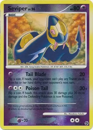 Seviper Great Encounters 52/106 Uncommon Reverse Holo