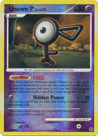 56/106 Unown F GE Uncommon Reverse Holo