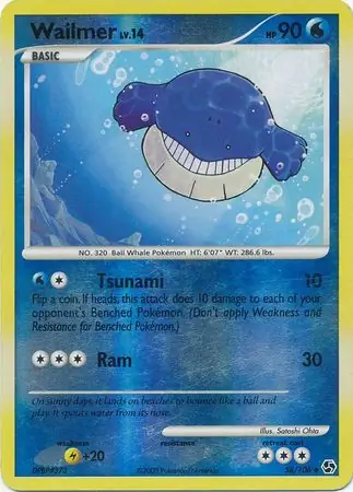 58/106 Wailmer GE Uncommon Reverse Holo