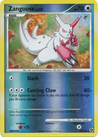 59/106 Zangoose GE Uncommon Reverse Holo