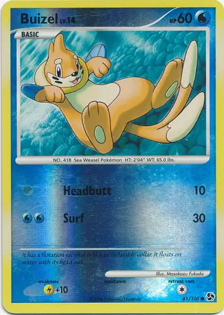 61/106 Buizel GE Common Reverse Holo