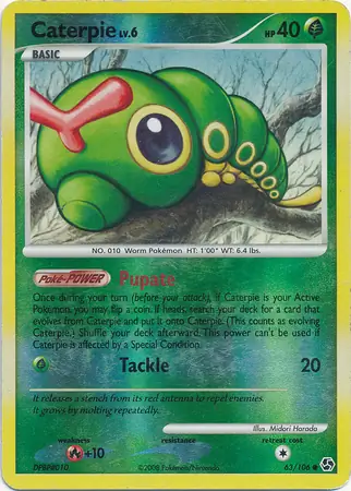 63/106 Caterpie GE Common Reverse Holo