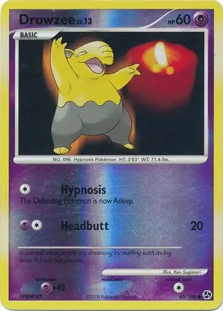 65/106 Drowzee GE Common Reverse Holo