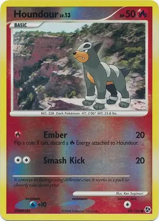 69/106 Houndour GE Common Reverse Holo