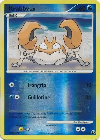75/106 Krabby GE Common Reverse Holo