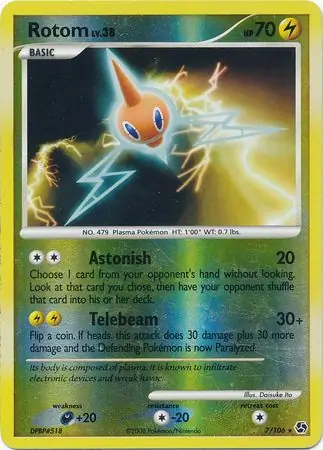 7/106 Rotom GE Rare Holo Reverse Holo