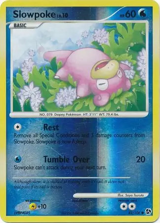 82/106 Slowpoke GE Common Reverse Holo