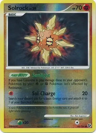 85/106 Solrock GE Common Reverse Holo
