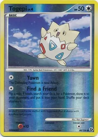 88/106 Togepi GE Common Reverse Holo